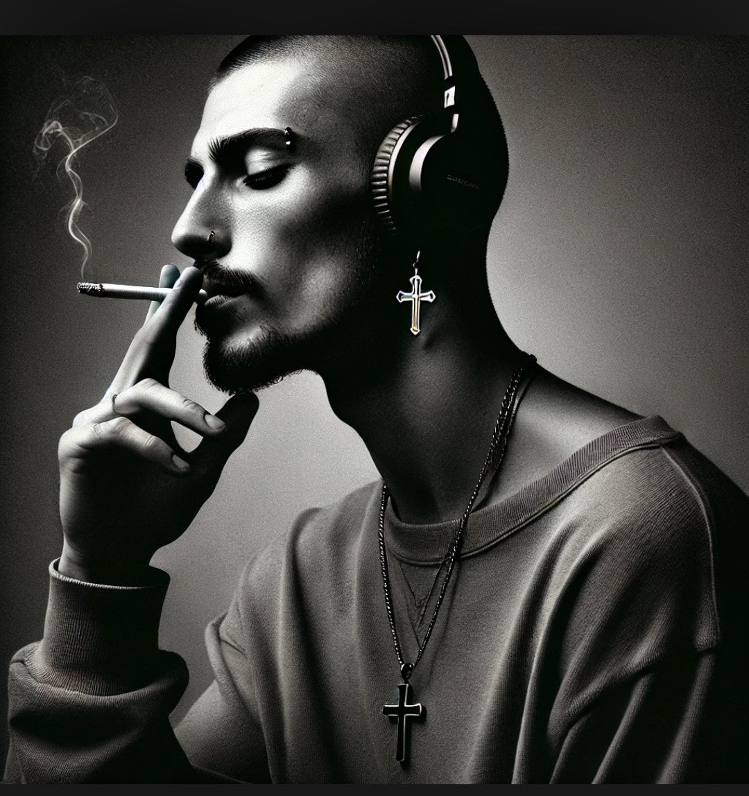 🔥 INSTANT DIGITAL DOWNLOAD – “Inhale • Exhale” Modern Portrait Artwork